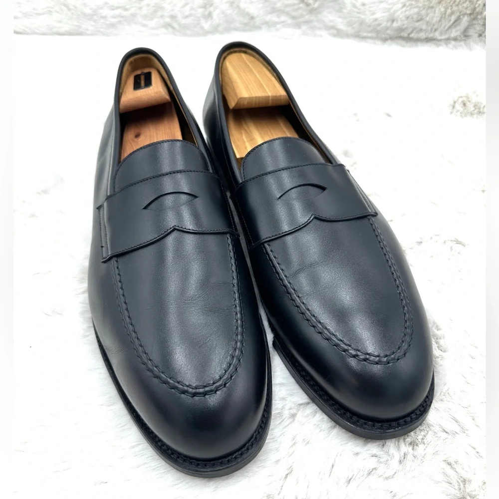 Morjas Ivy Loafers in‎ Black Leather NEW size 13 US 13.5